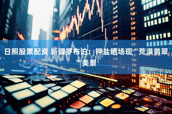 日照股票配资 新疆罗布泊：钾盐晒场现“荒漠翡翠”美景
