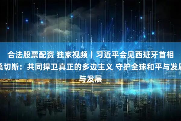 合法股票配资 独家视频丨习近平会见西班牙首相桑切斯：共同捍卫真正的多边主义 守护全球和平与发展